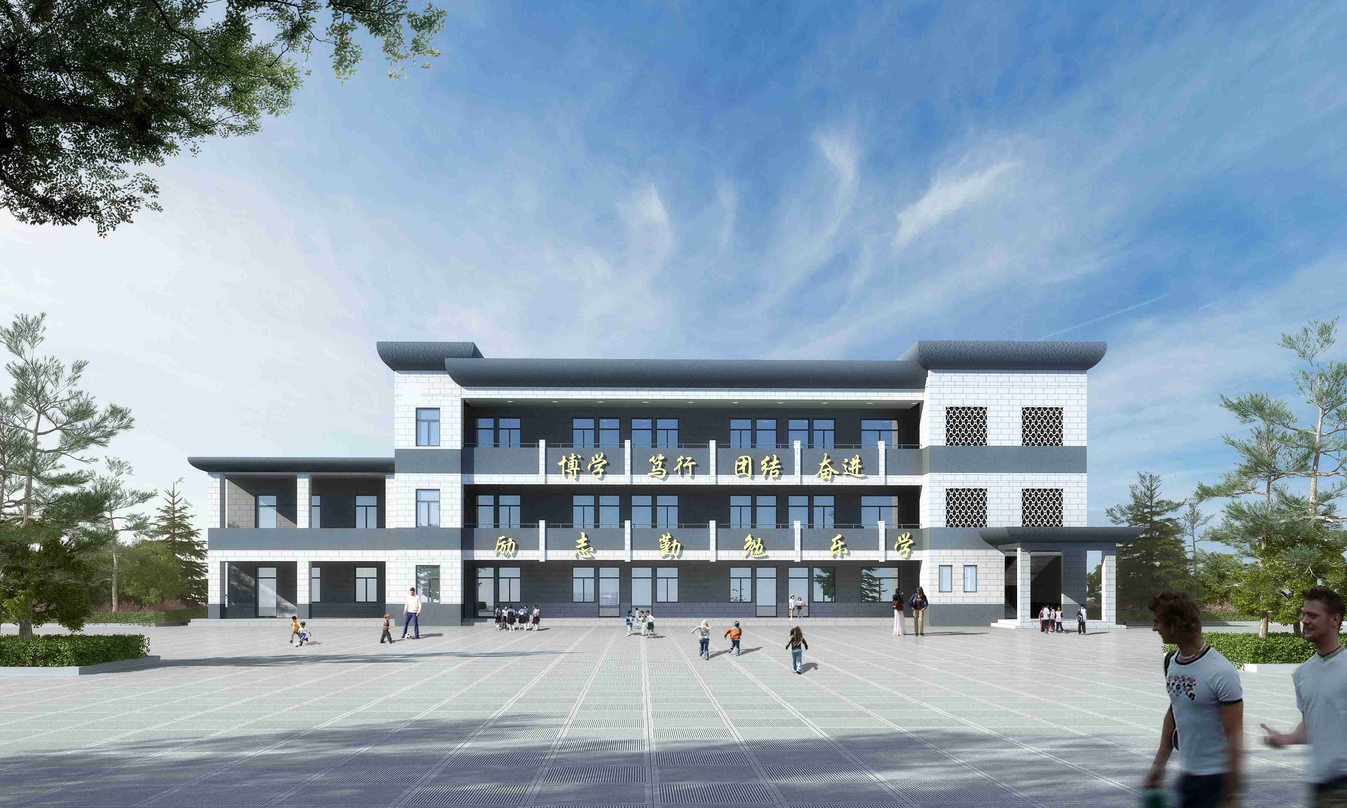 丰乐镇双枣小学立面改造